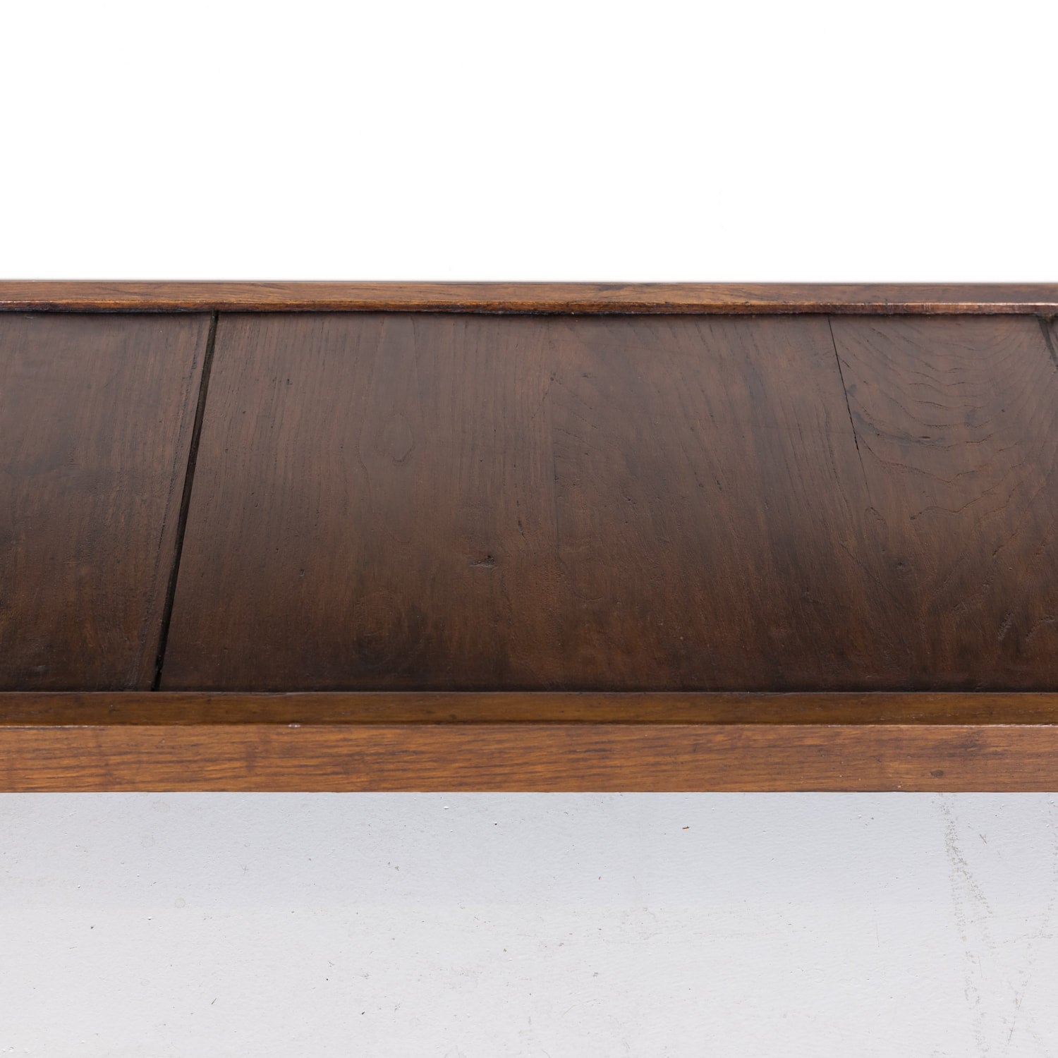 Rustic 19th Century Antique French Country Chestnut and Oak Console Table with Drawers