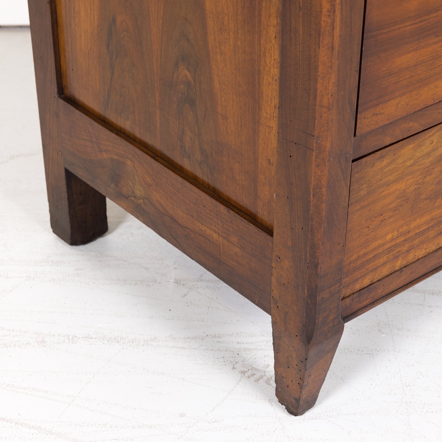 19th Century French Louis XVI Style Four-Drawer Walnut Commode