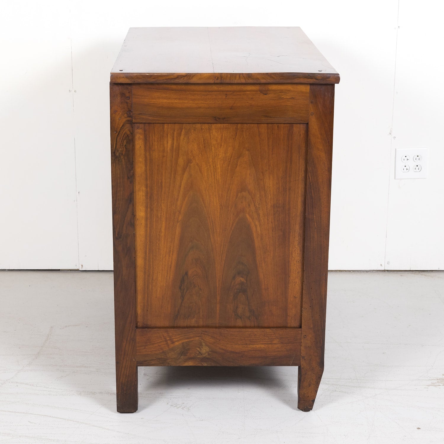 19th Century French Louis XVI Style Four-Drawer Walnut Commode