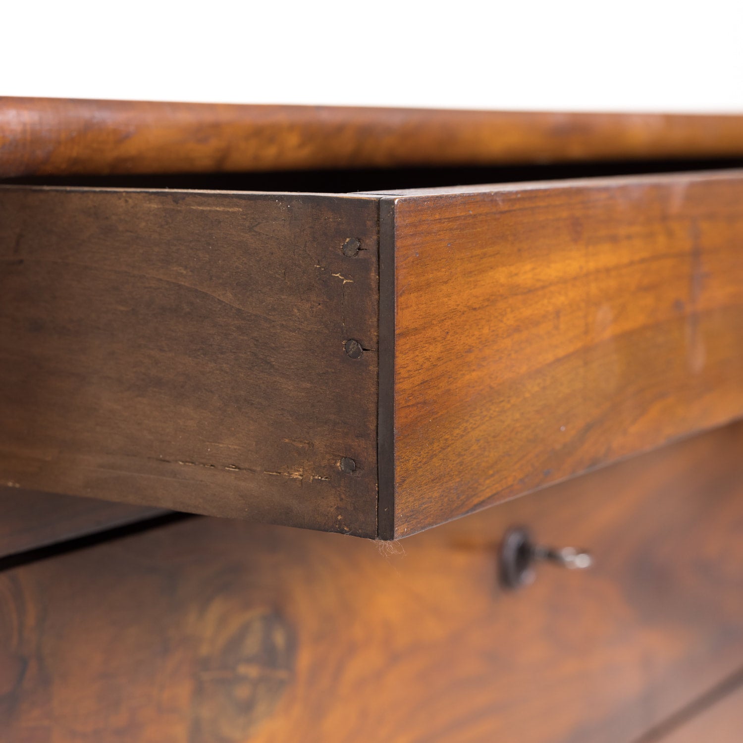 19th Century French Louis XVI Style Four-Drawer Walnut Commode