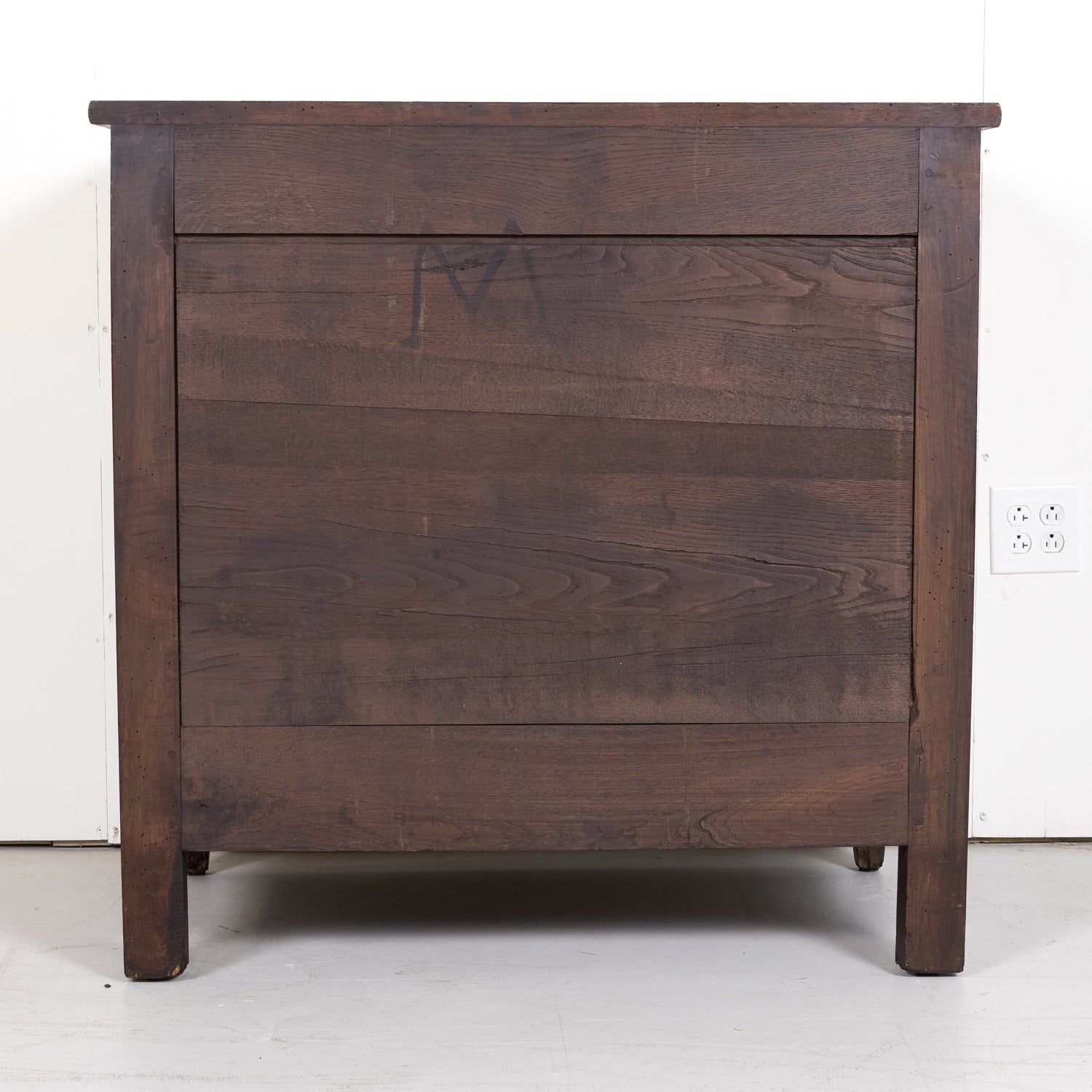 19th Century French Louis XVI Style Four-Drawer Walnut Commode