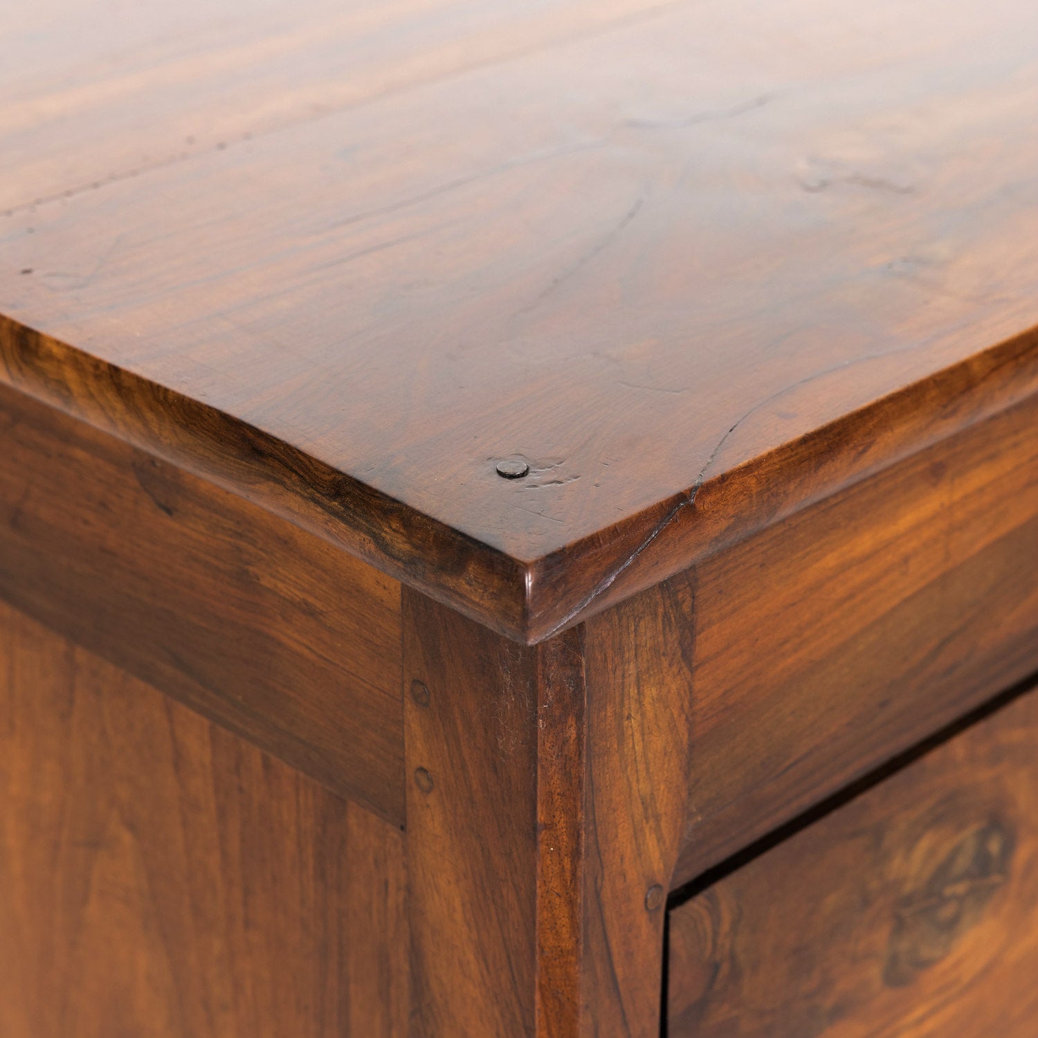 19th Century French Louis XVI Style Four-Drawer Walnut Commode