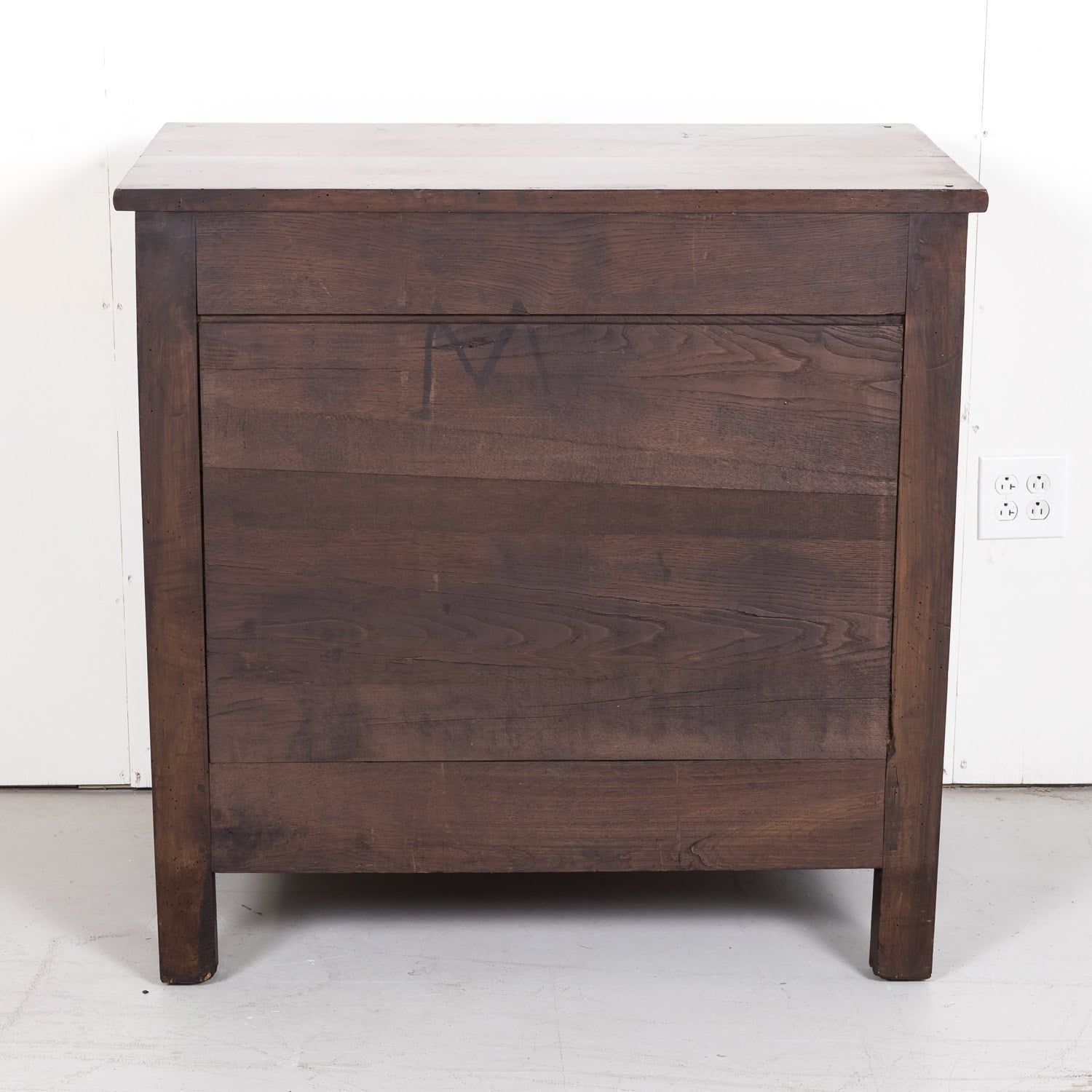 19th Century French Louis XVI Style Four-Drawer Walnut Commode
