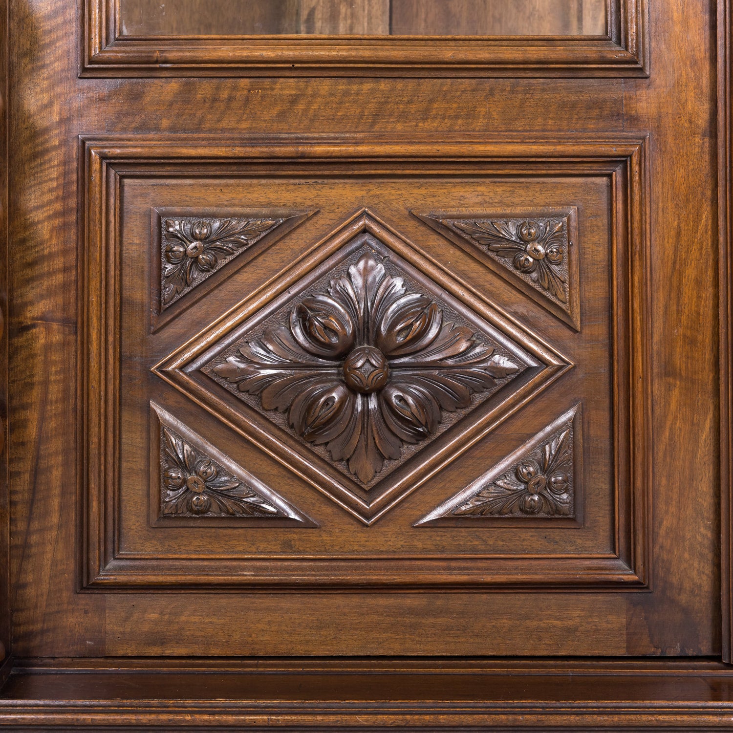 19th Century French Louis XIII Style Barley Twist Bibliotheque or Bookcase with Drawer