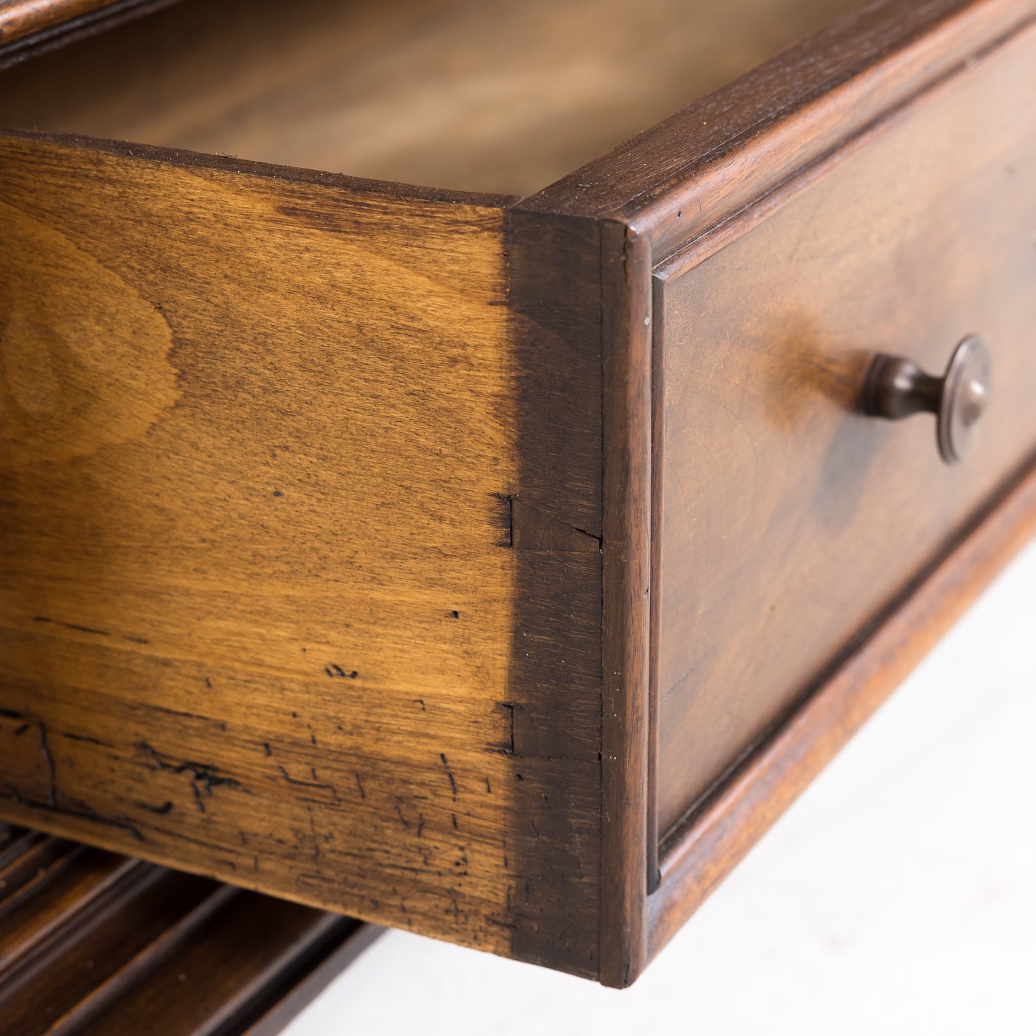 19th Century French Louis XIII Style Barley Twist Bibliotheque or Bookcase with Drawer