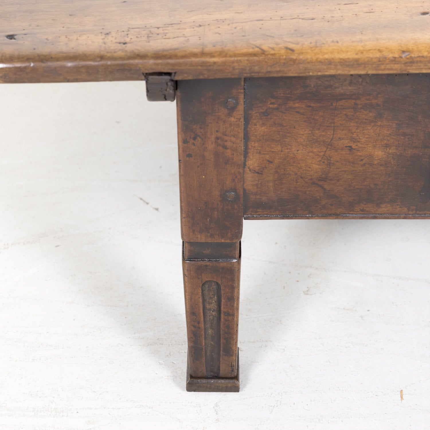 18th Century French Country Louis XVI Period Oversized Walnut Table Basse or Coffee Table