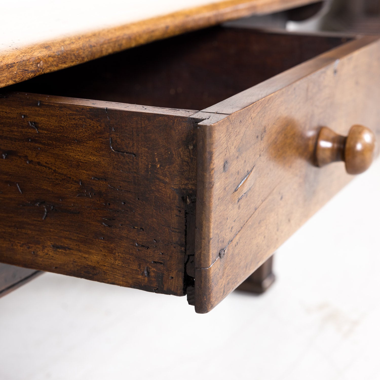 18th Century French Country Louis XVI Period Oversized Walnut Table Basse or Coffee Table