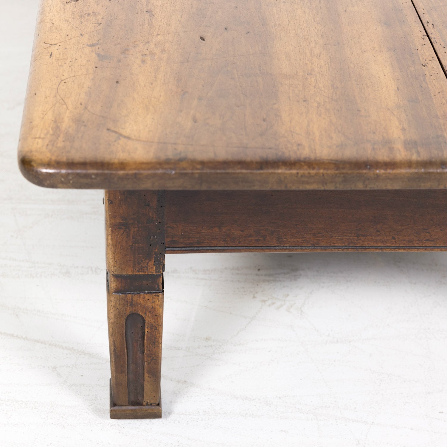 18th Century French Country Louis XVI Period Oversized Walnut Table Basse or Coffee Table