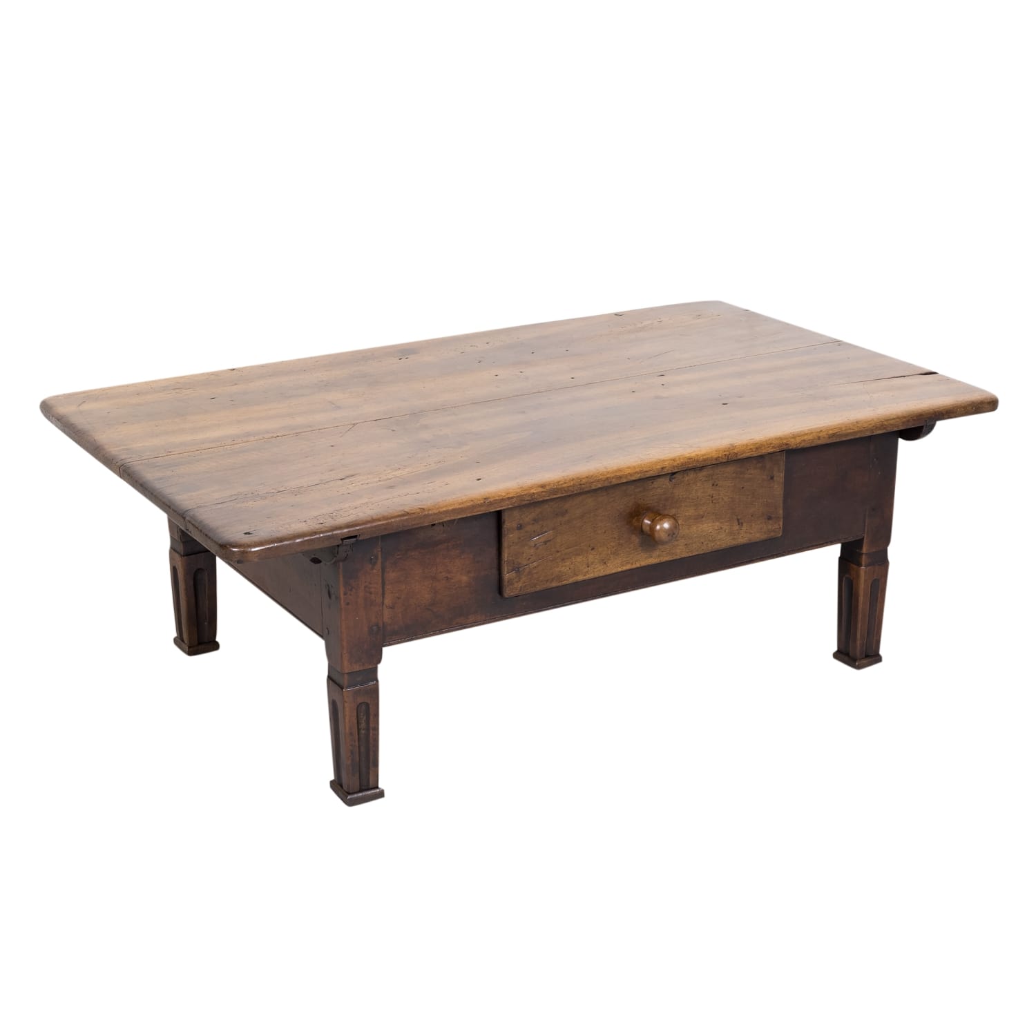 18th Century French Country Louis XVI Period Oversized Walnut Table Basse or Coffee Table