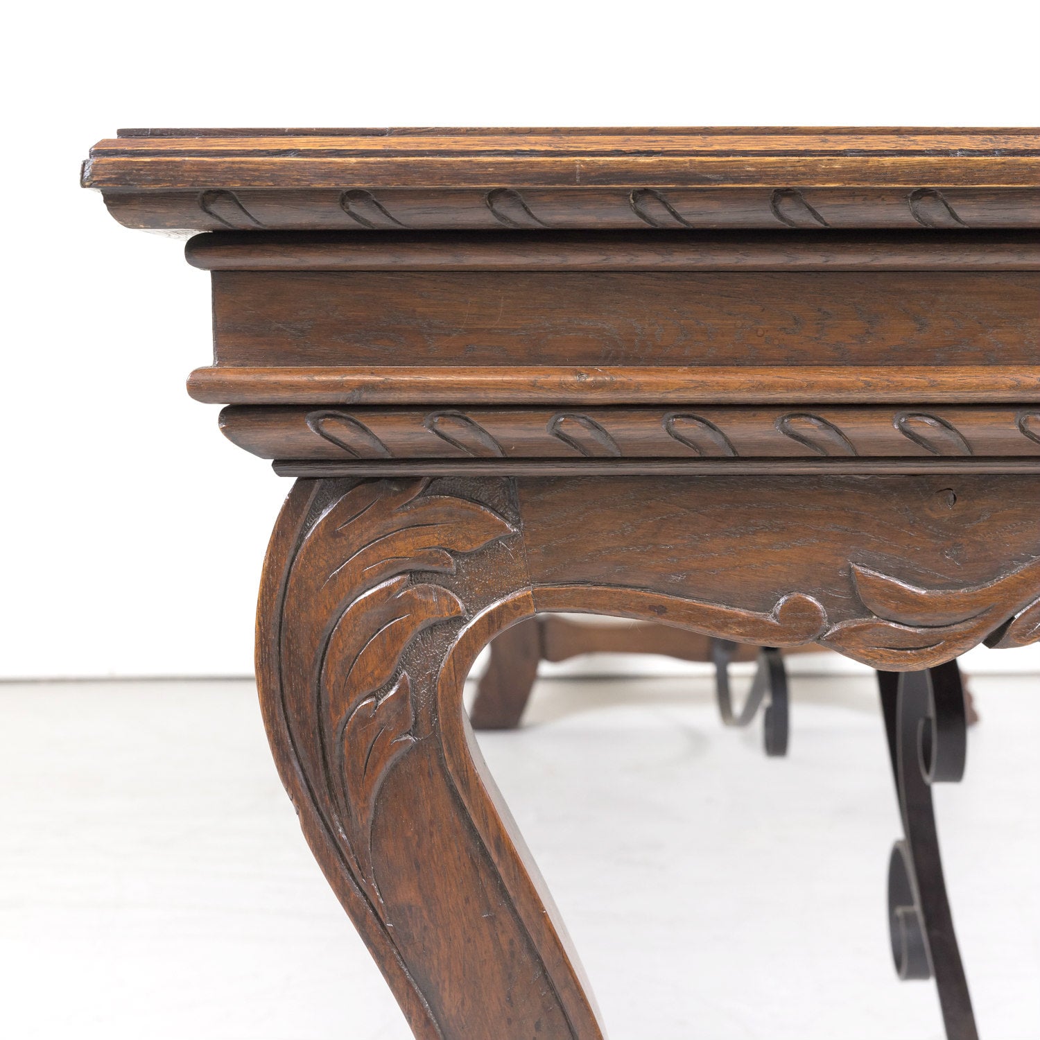 Antique French Carved Renaissance Style Dining Table