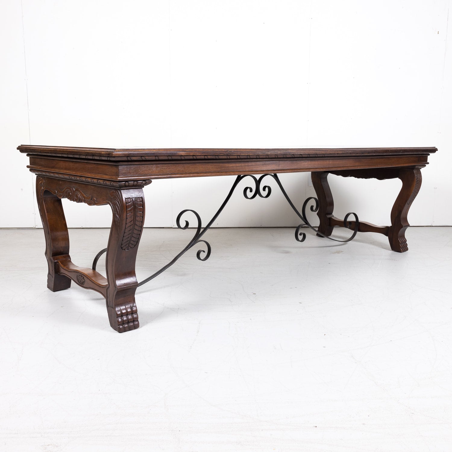 Antique French Carved Renaissance Style Dining Table