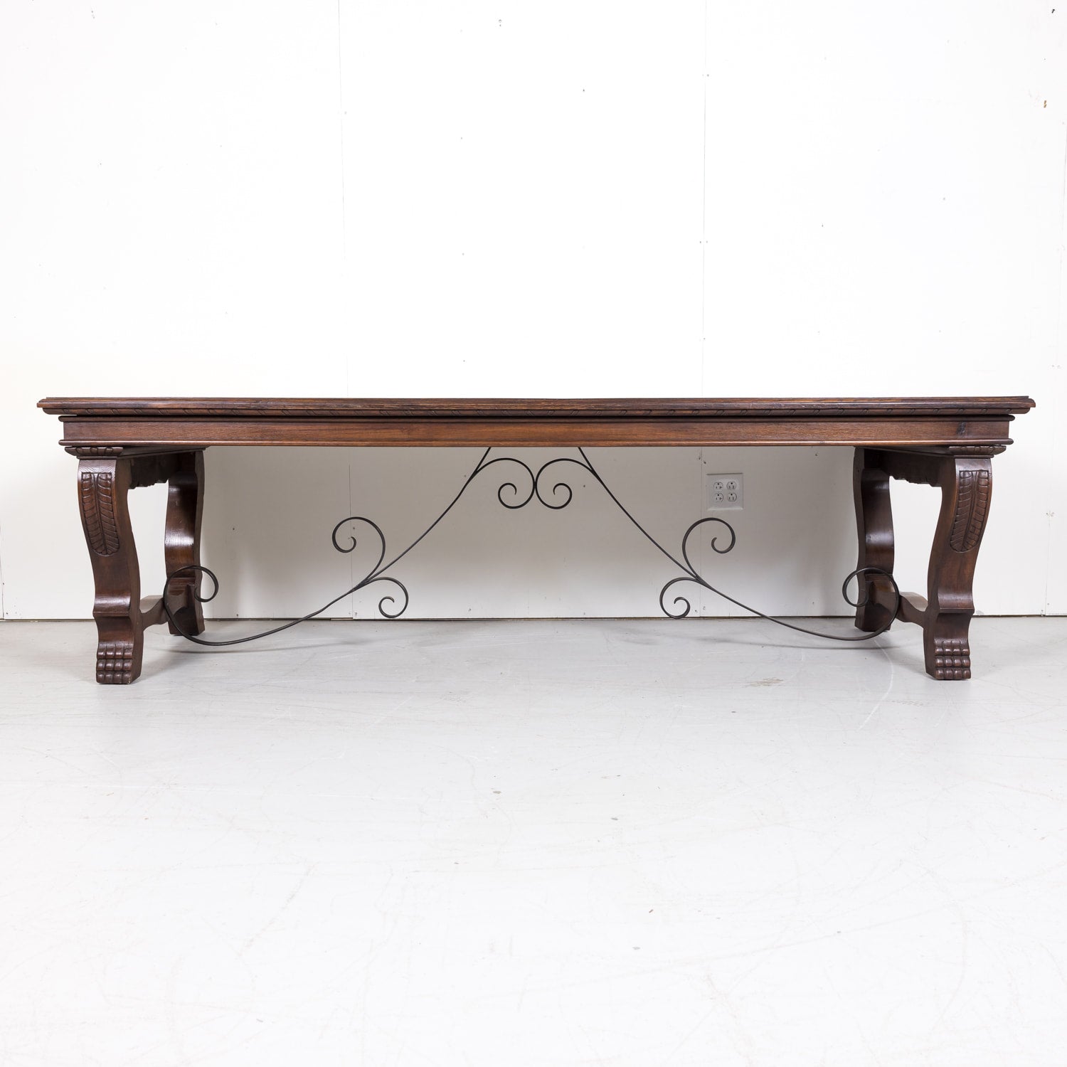 Antique French Carved Renaissance Style Dining Table