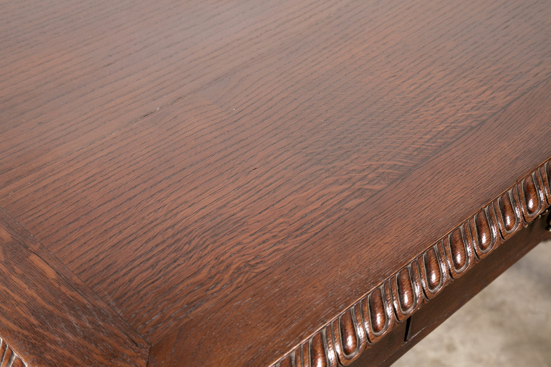 19th Century French Louis XIII Style Double Barley Twist Writing Table or Desk 