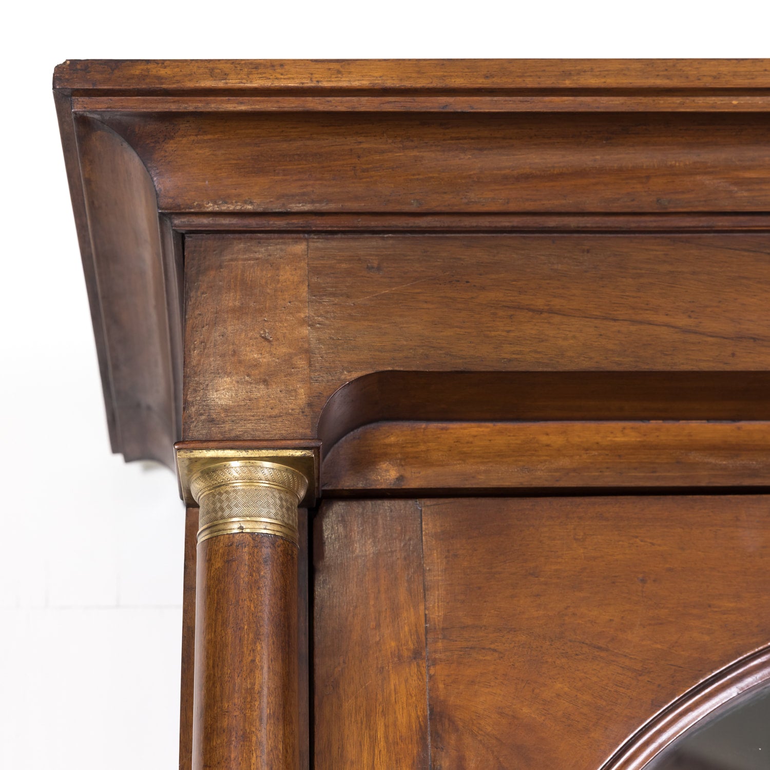 19th Century Period French Empire Walnut Lyonnaise Bibliotheque or Bookcase