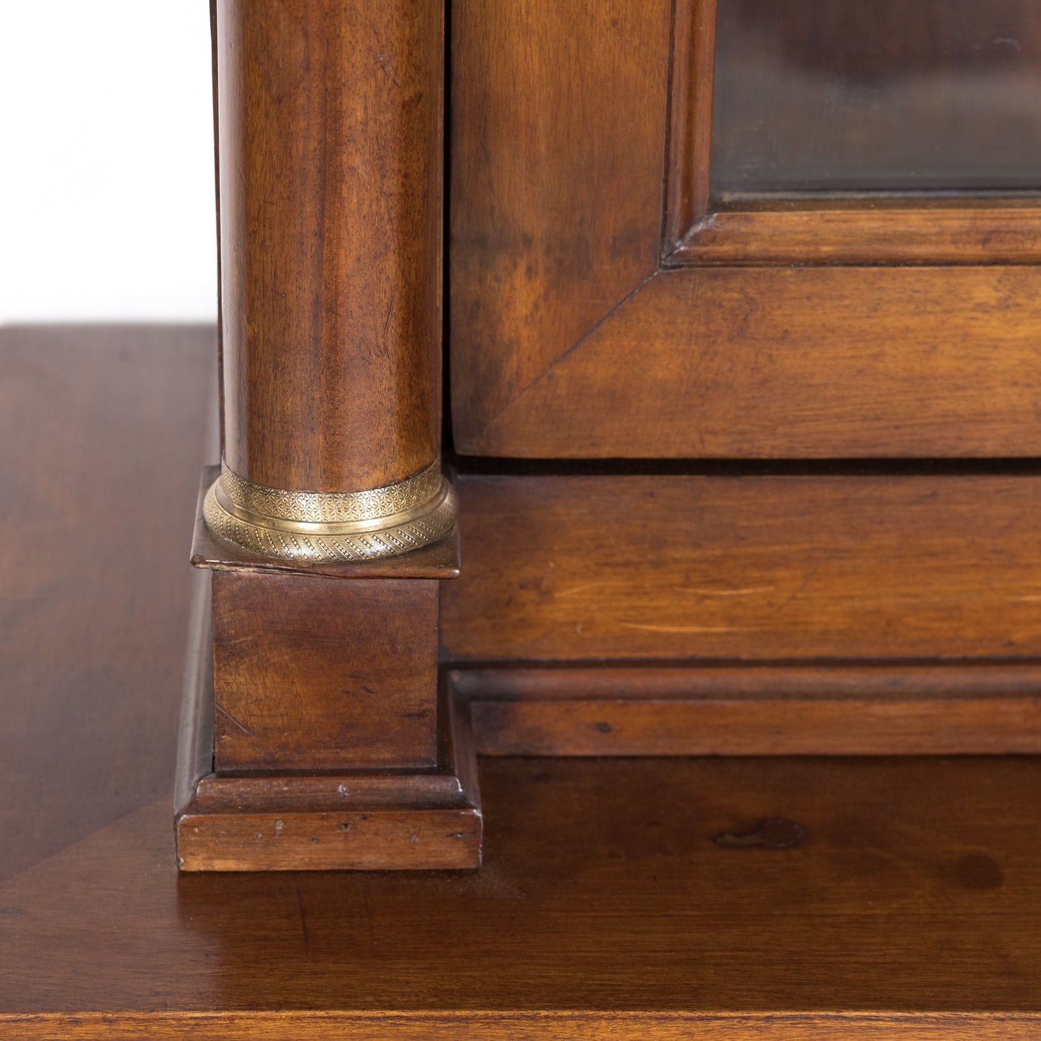 19th Century Period French Empire Walnut Lyonnaise Bibliotheque or Bookcase