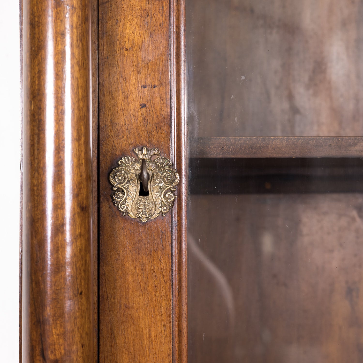 19th Century Period French Empire Walnut Lyonnaise Bibliotheque or Bookcase