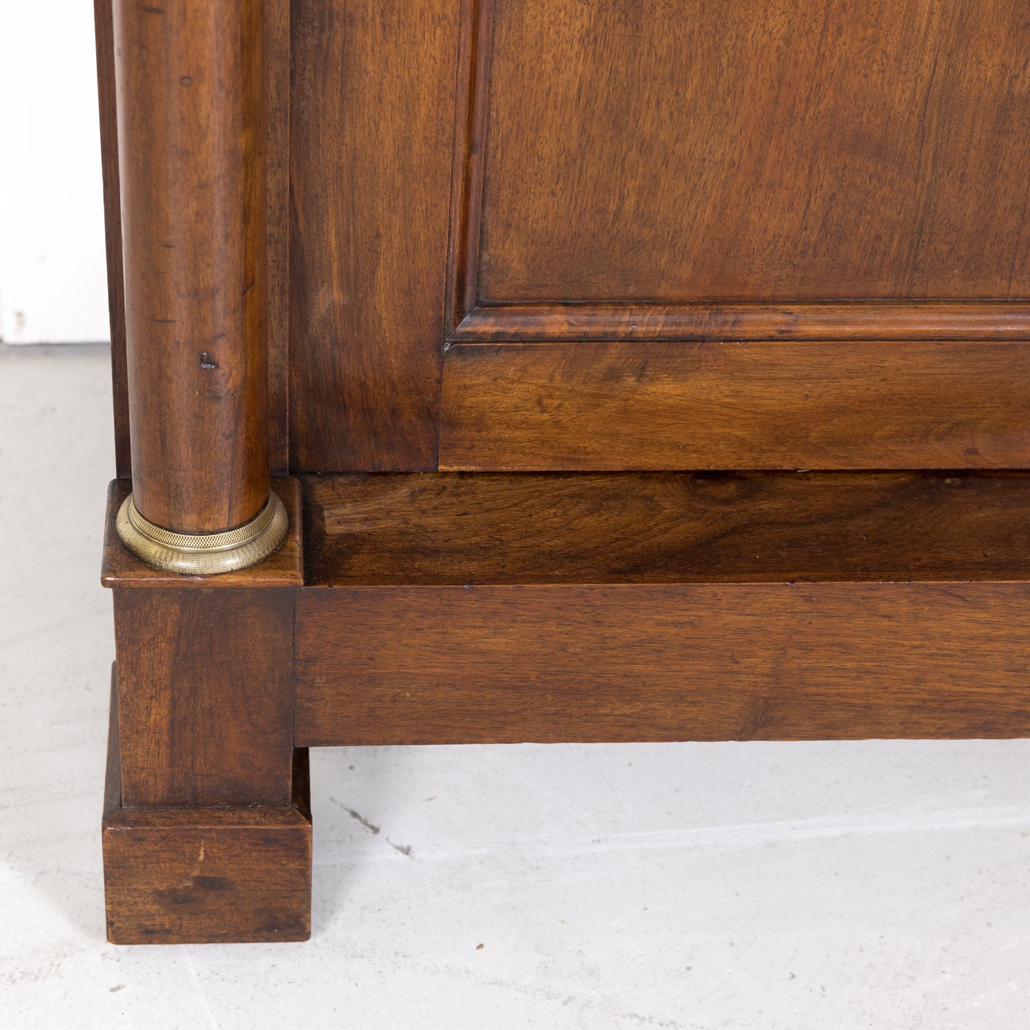 19th Century Period French Empire Walnut Lyonnaise Bibliotheque or Bookcase