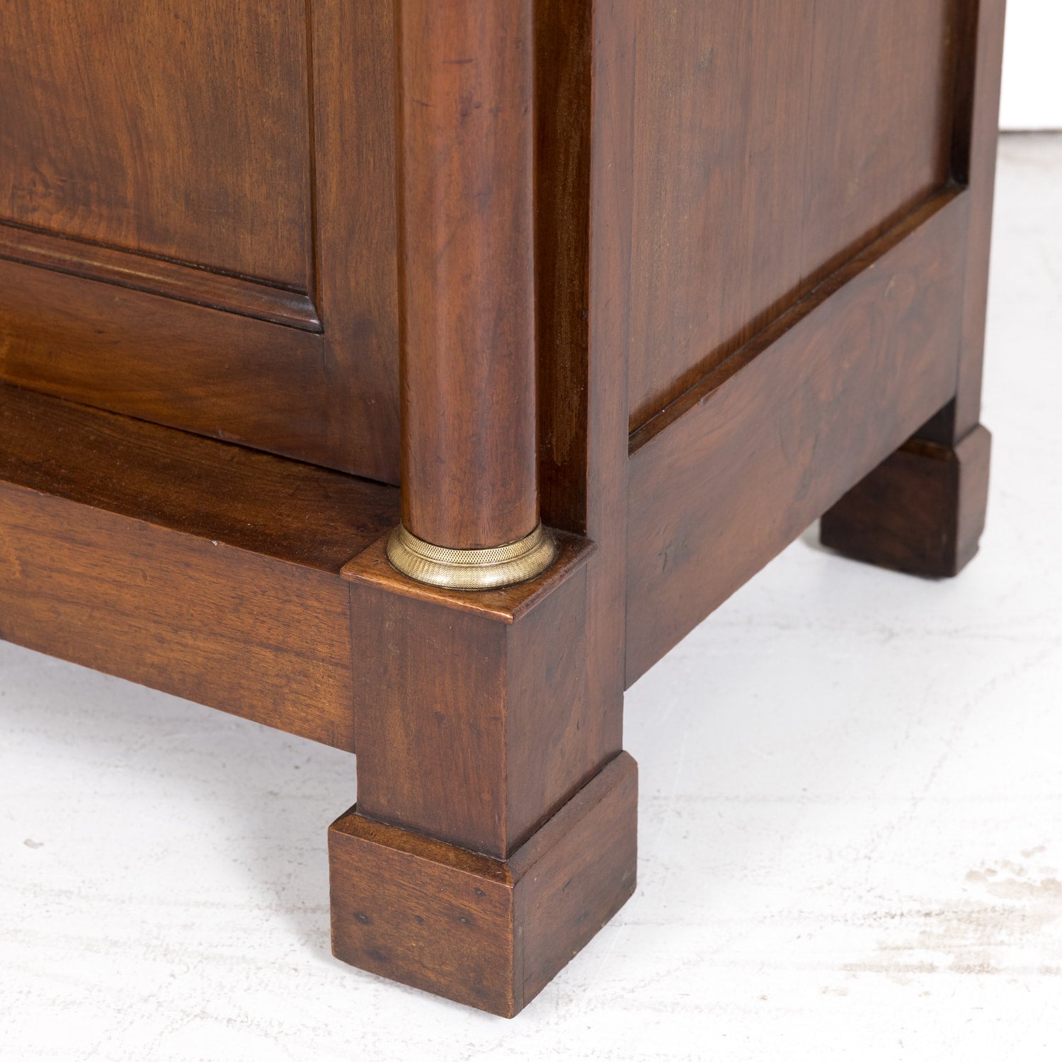 19th Century Period French Empire Walnut Lyonnaise Bibliotheque or Bookcase