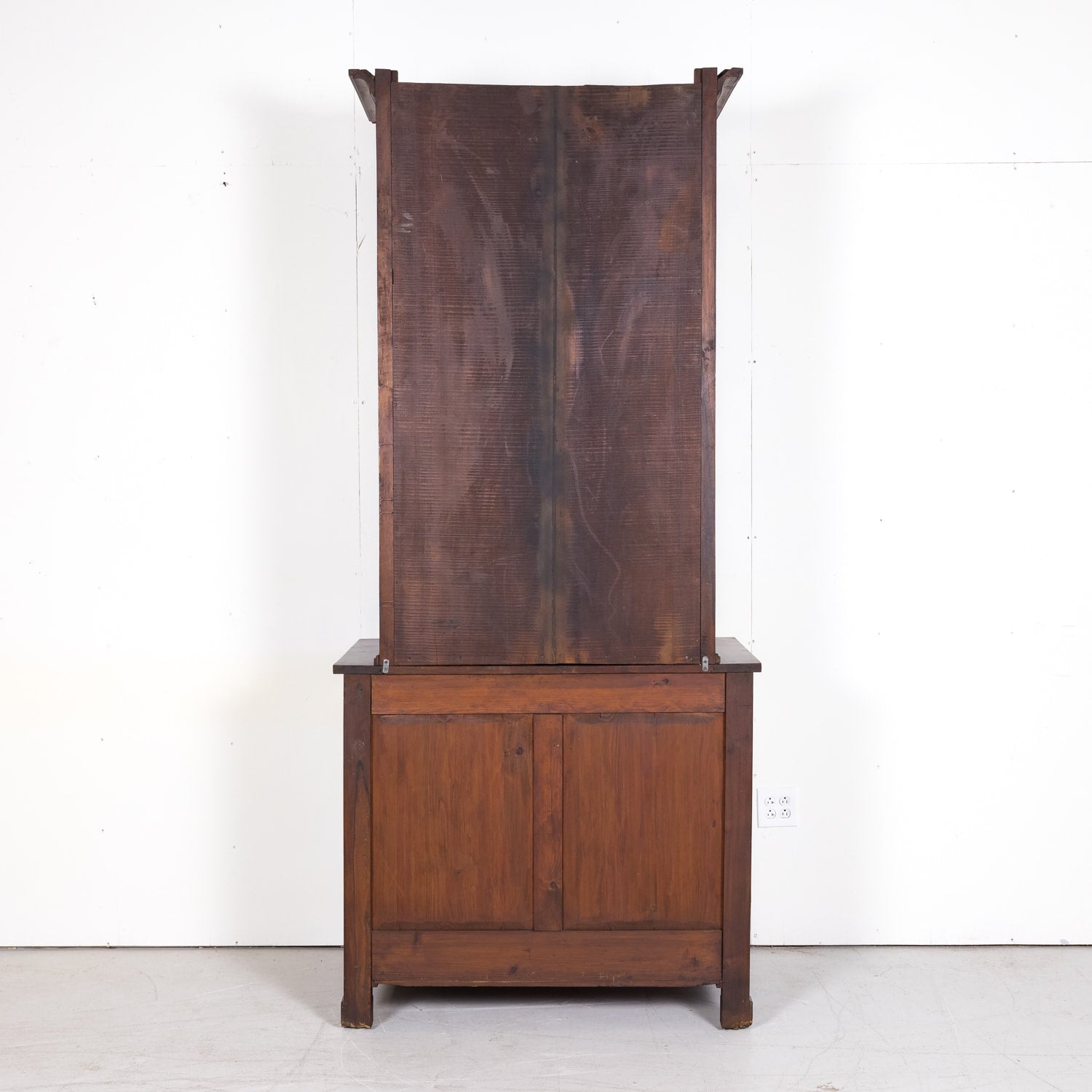 19th Century Period French Empire Walnut Lyonnaise Bibliotheque or Bookcase