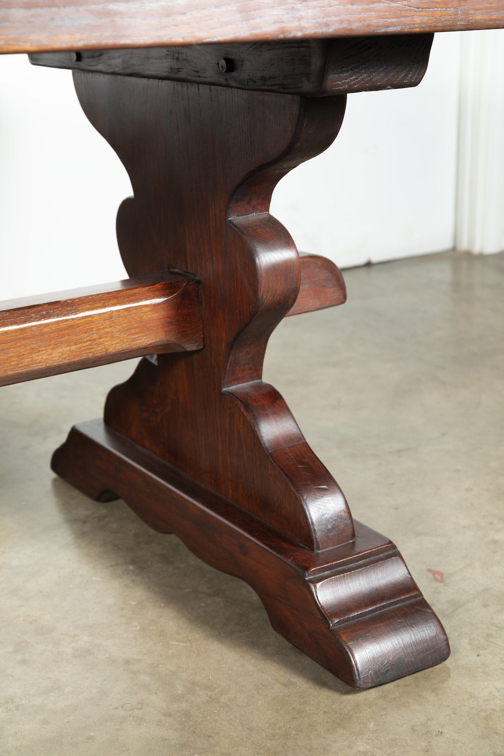 French Oak Normandy Monastery Trestle Table