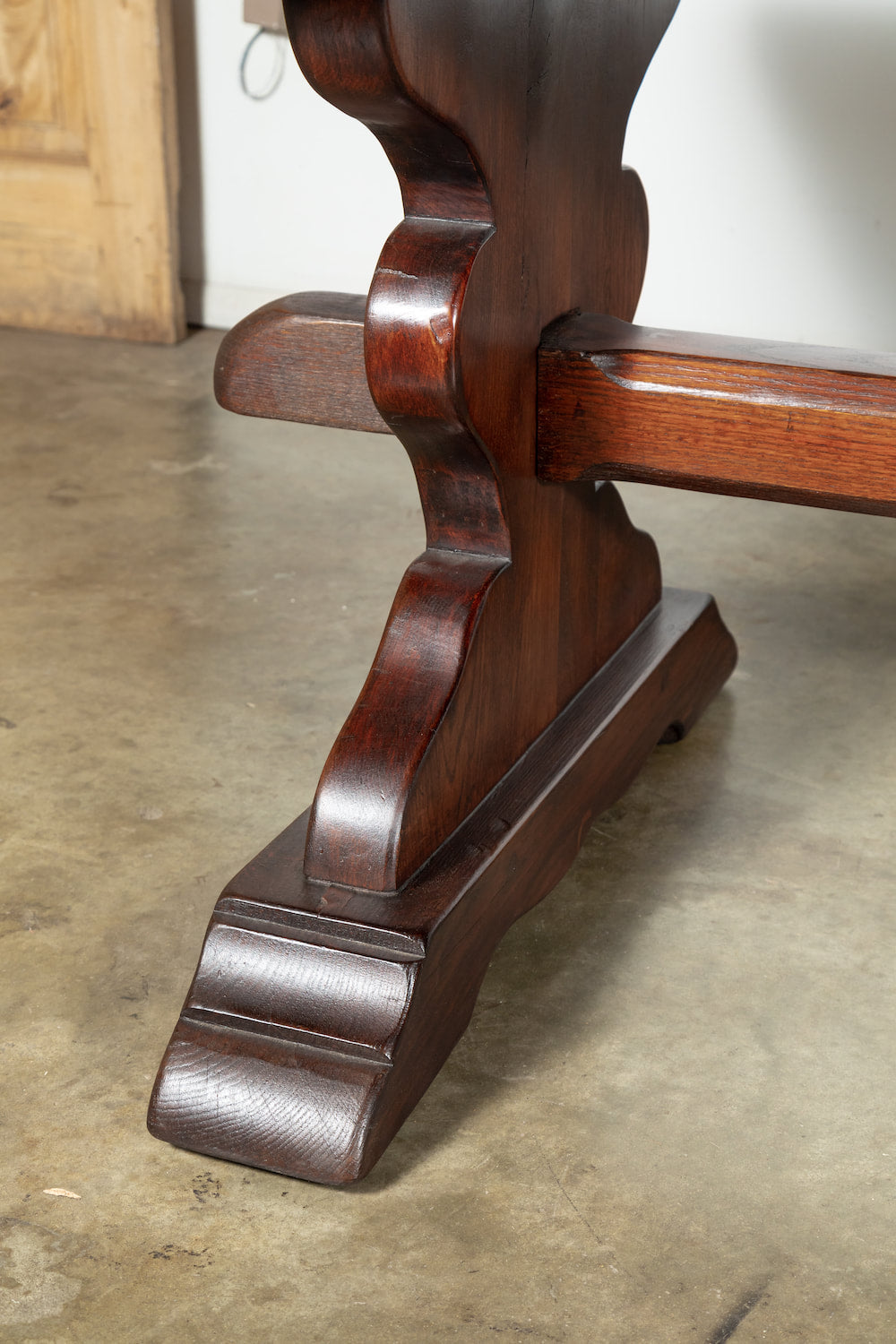 French Oak Normandy Monastery Trestle Table