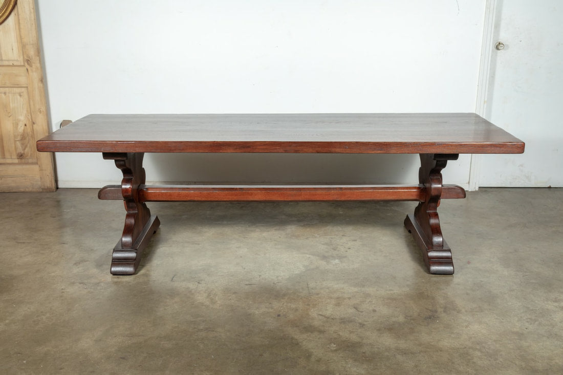 French Oak Normandy Monastery Trestle Table
