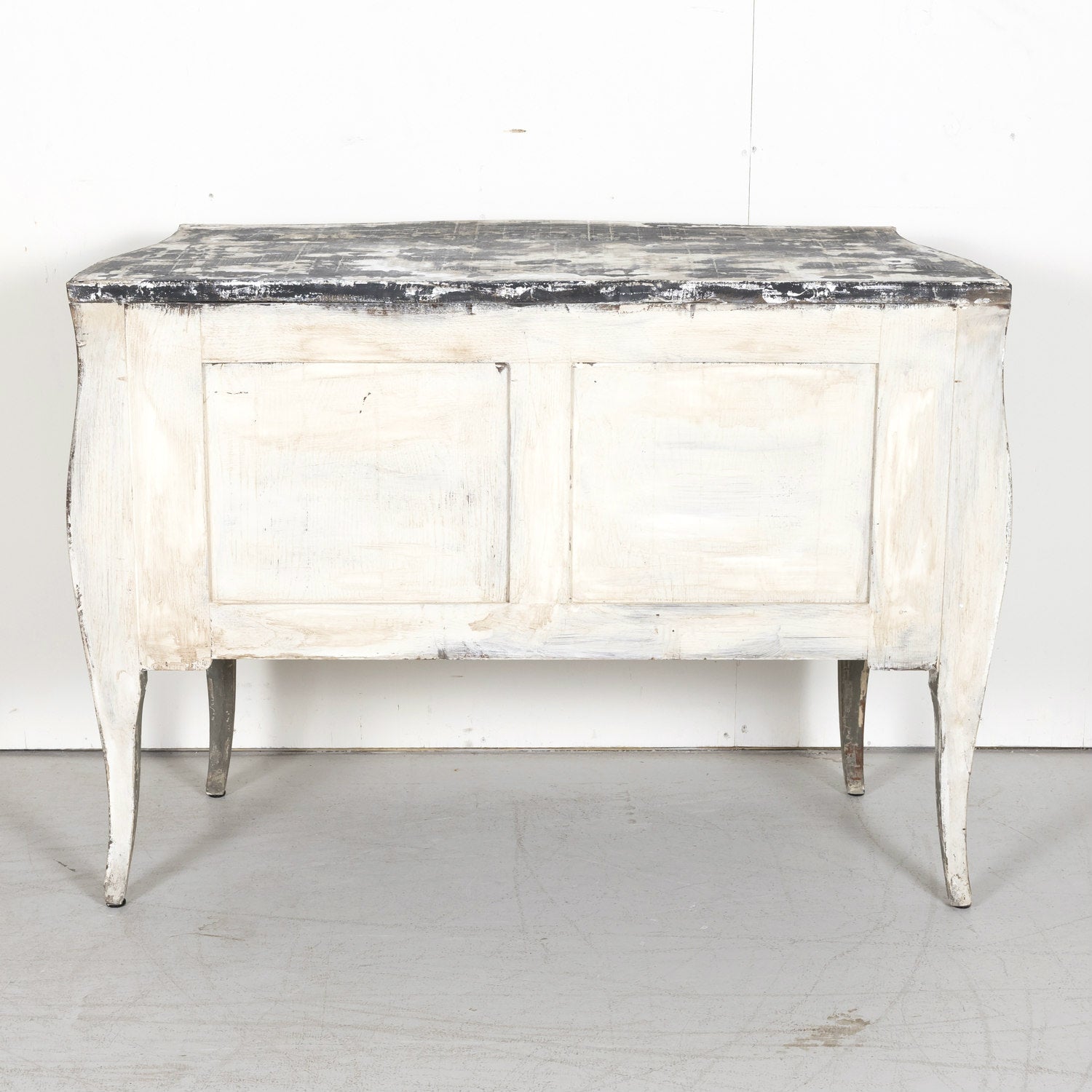Antique French Louis XV Style Painted Commode Sauteuse