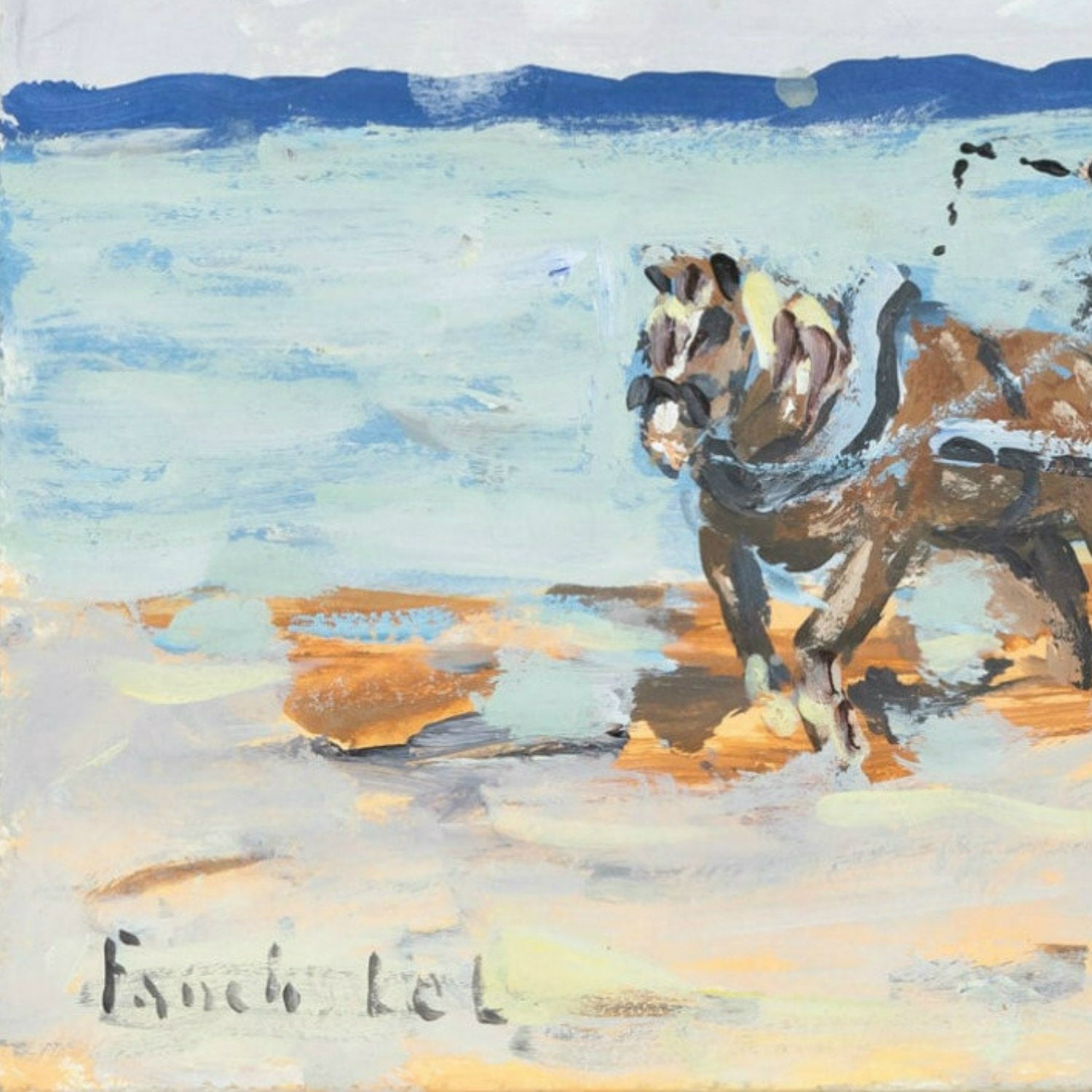 2013 Gouache On Board Painting, 