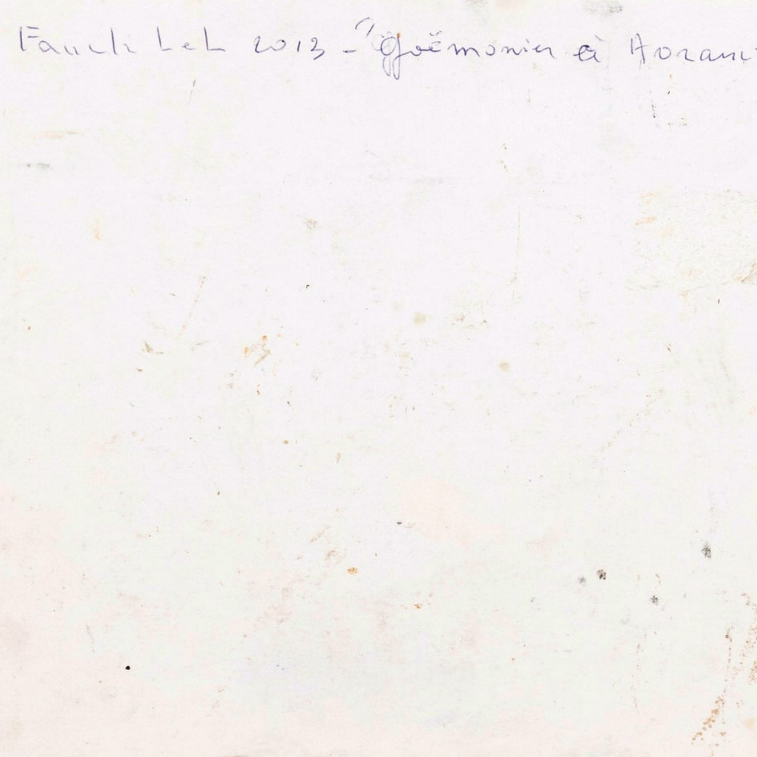 2013 Gouache On Board Painting, 