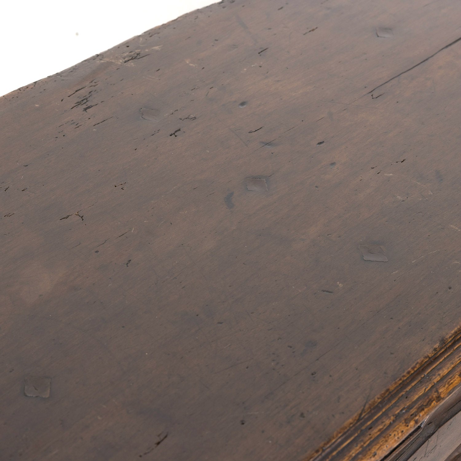 Early 18th Century Louis XIII Style Solid Walnut Lyonnaise Coffer or Trunk with Large Drawer