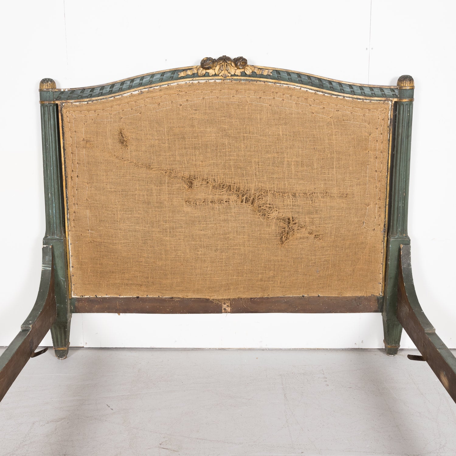 Early 19th Century Louis XVI Hand Painted Bed Frame