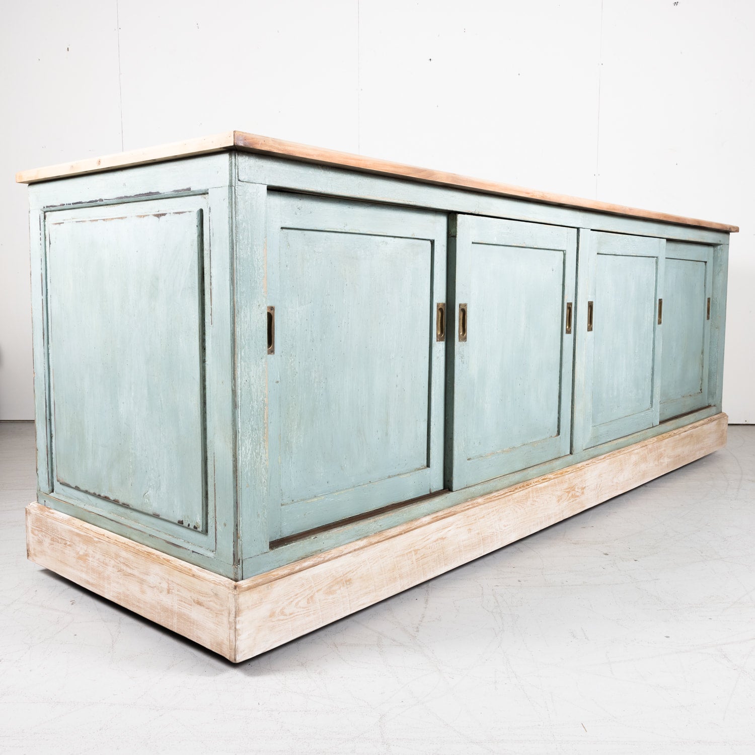 French Placard Island with Four Sliding Doors from South of France