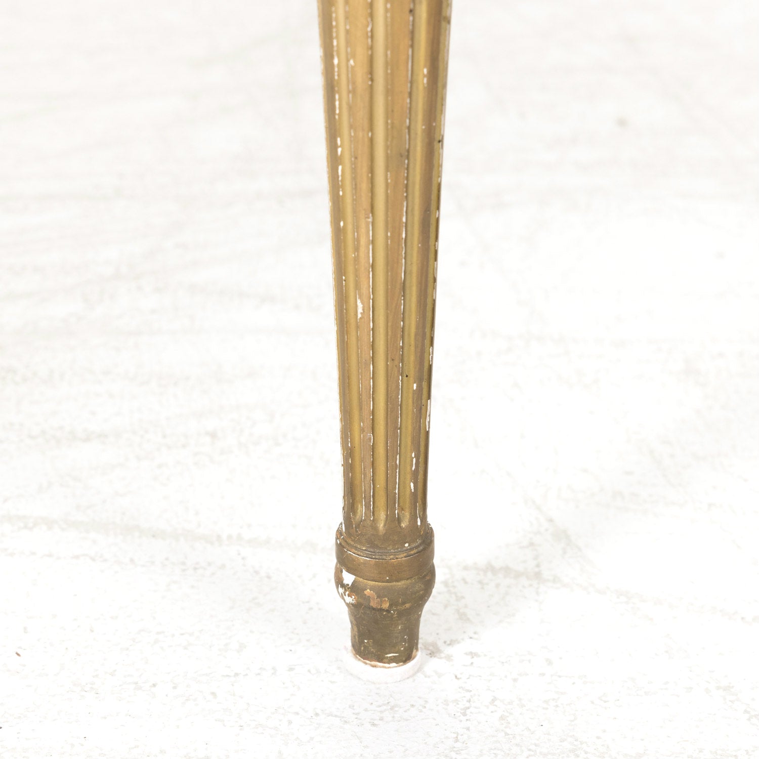 19th Century French Louis XVI Style Giltwood Corner Chair with Original Needlepoint Seat