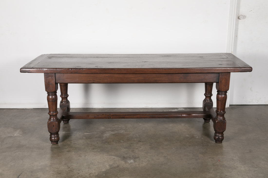 19th Century Solid Oak French Louis Philippe Farm Table
