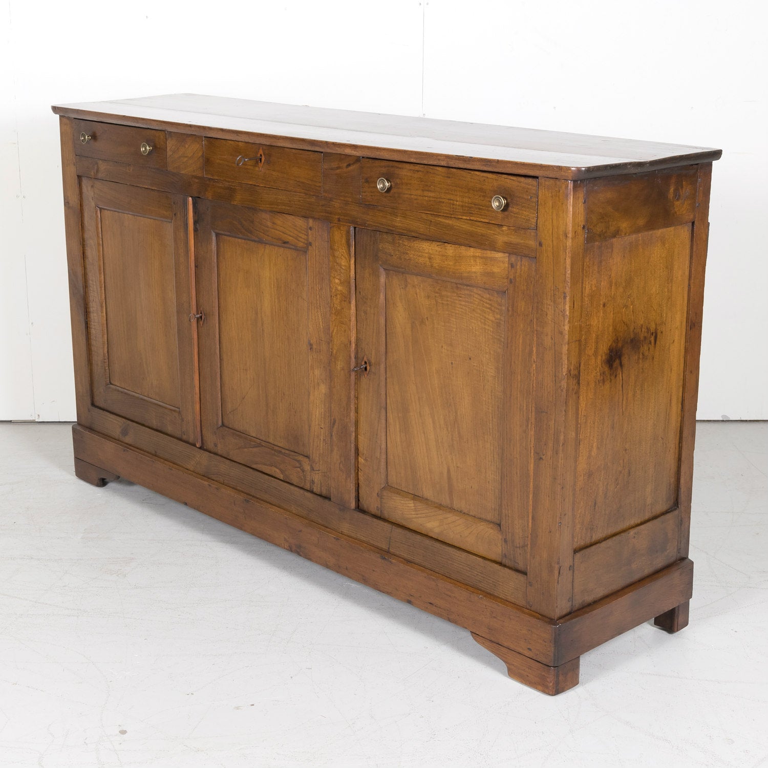 19th Century French Louis Philippe Style Normandy Enfilade Buffet d'Appui