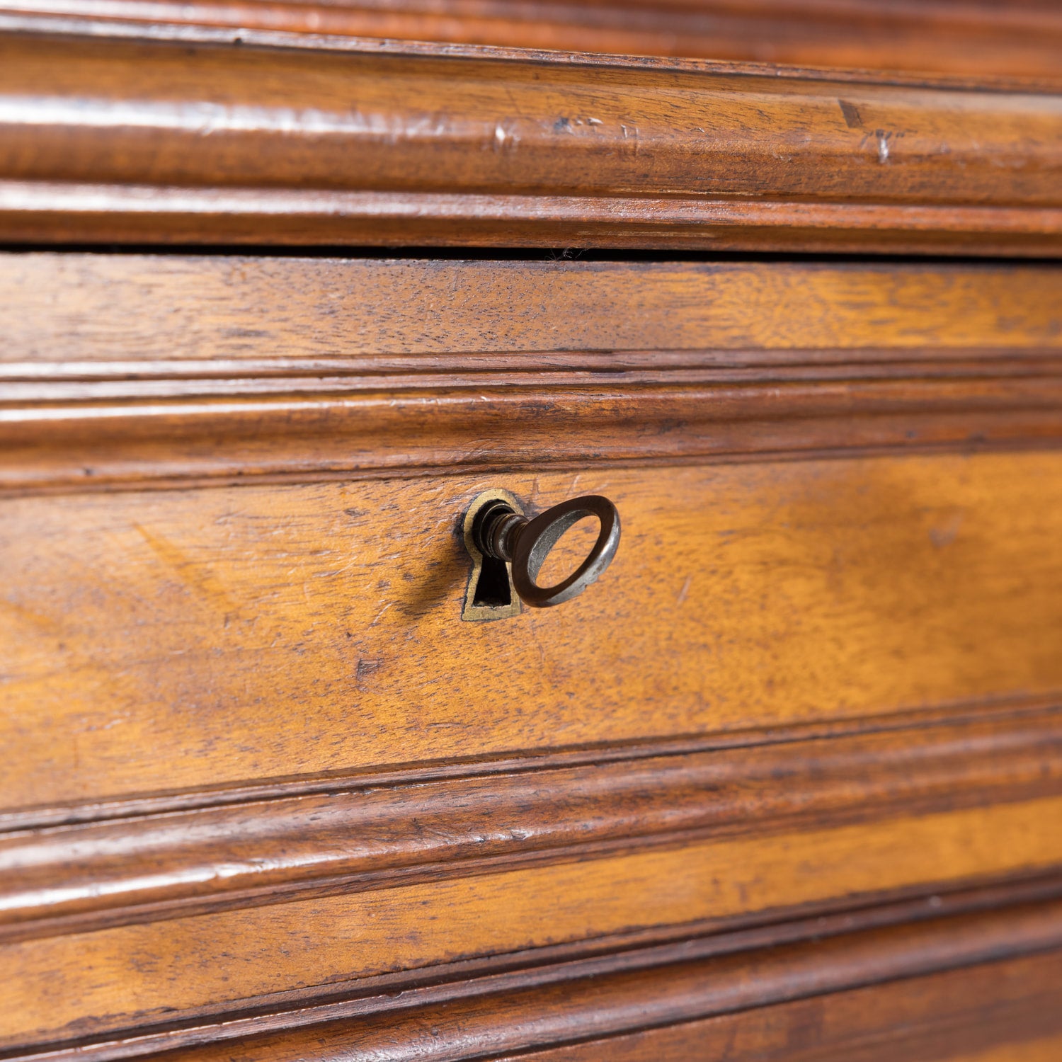 19th Century French Louis Philippe Style Flame Mahogany Bibliotheque or Bookcase from Lyon