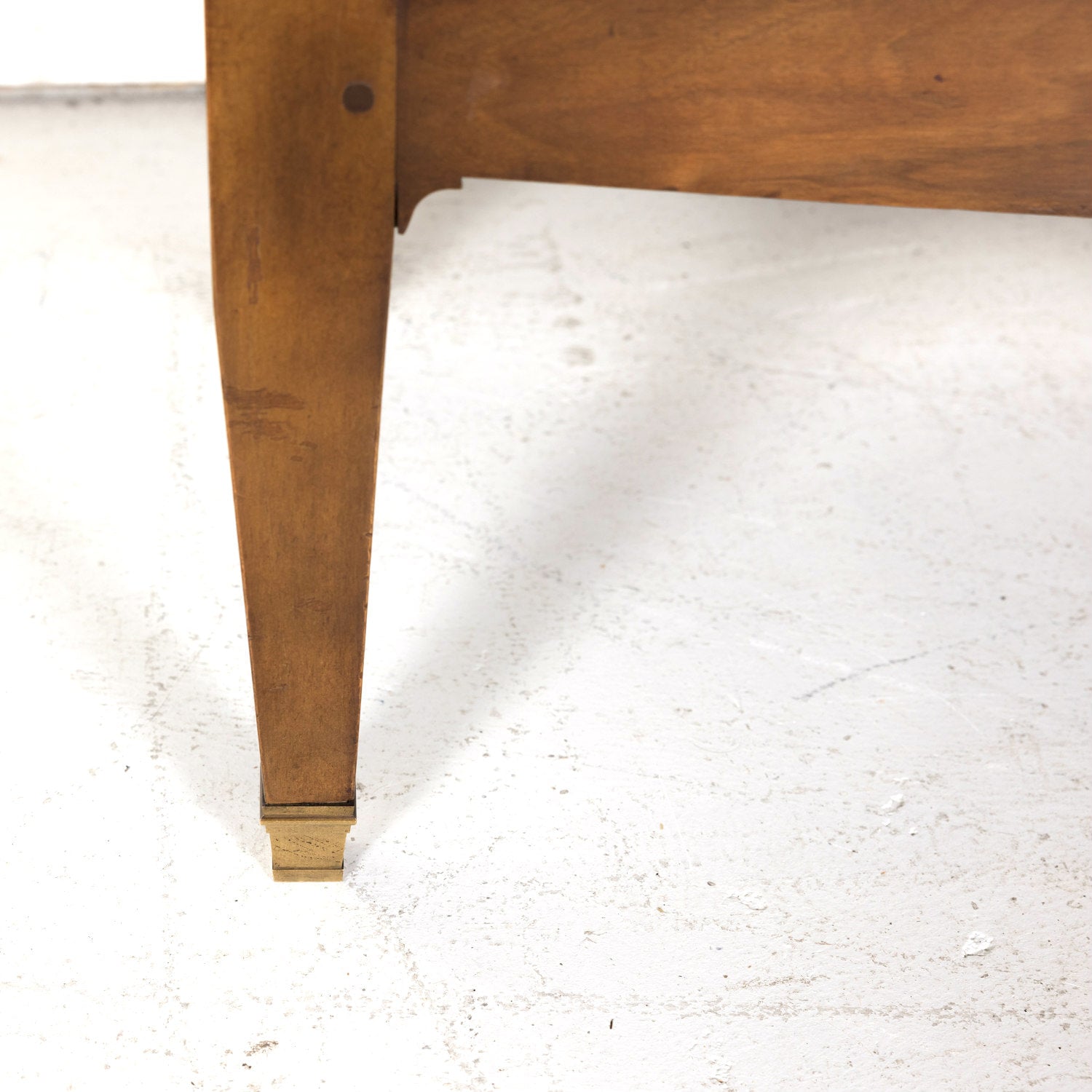 Early 20th Century French Louis XVI Style Petite Five Drawer Walnut Commode