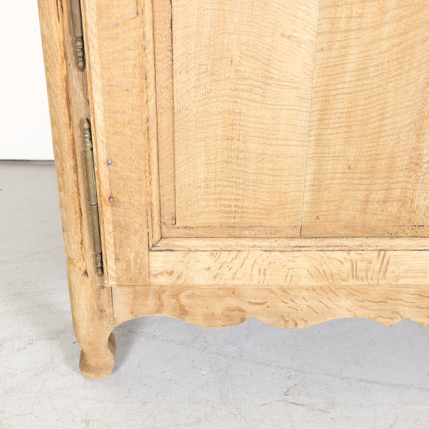 Late 18th Century Louis XV-Louis XVI Transition Period Bleached Oak Buffet Deux Corps