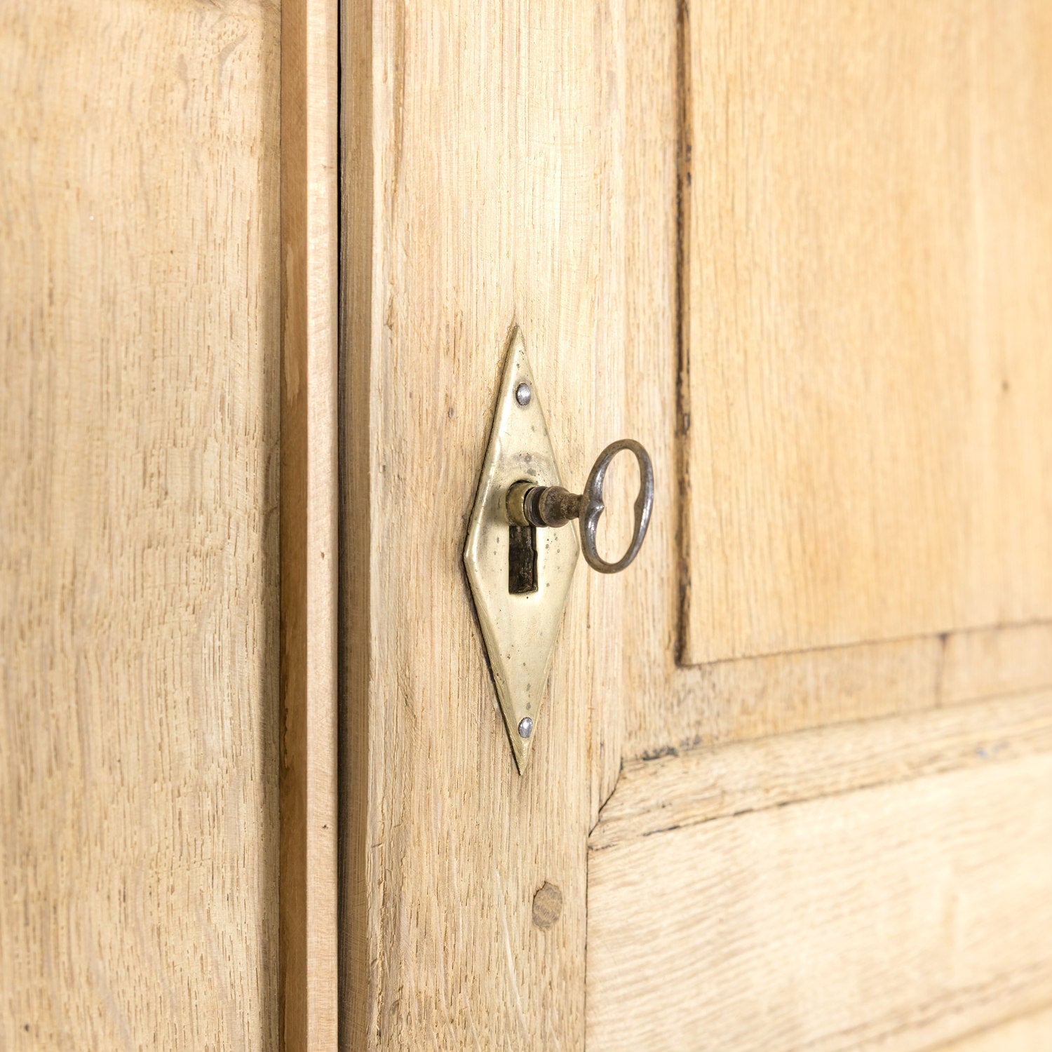 Late 18th Century Louis XV-Louis XVI Transition Period Bleached Oak Buffet Deux Corps