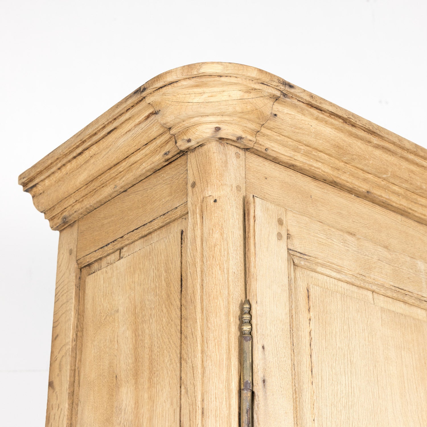 Late 18th Century Louis XV-Louis XVI Transition Period Bleached Oak Buffet Deux Corps