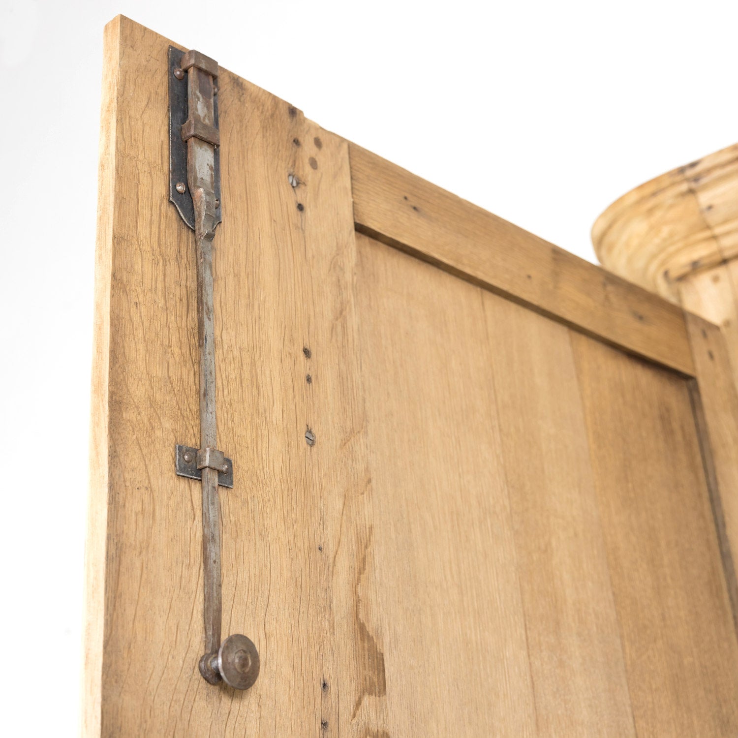 Late 18th Century Louis XV-Louis XVI Transition Period Bleached Oak Buffet Deux Corps