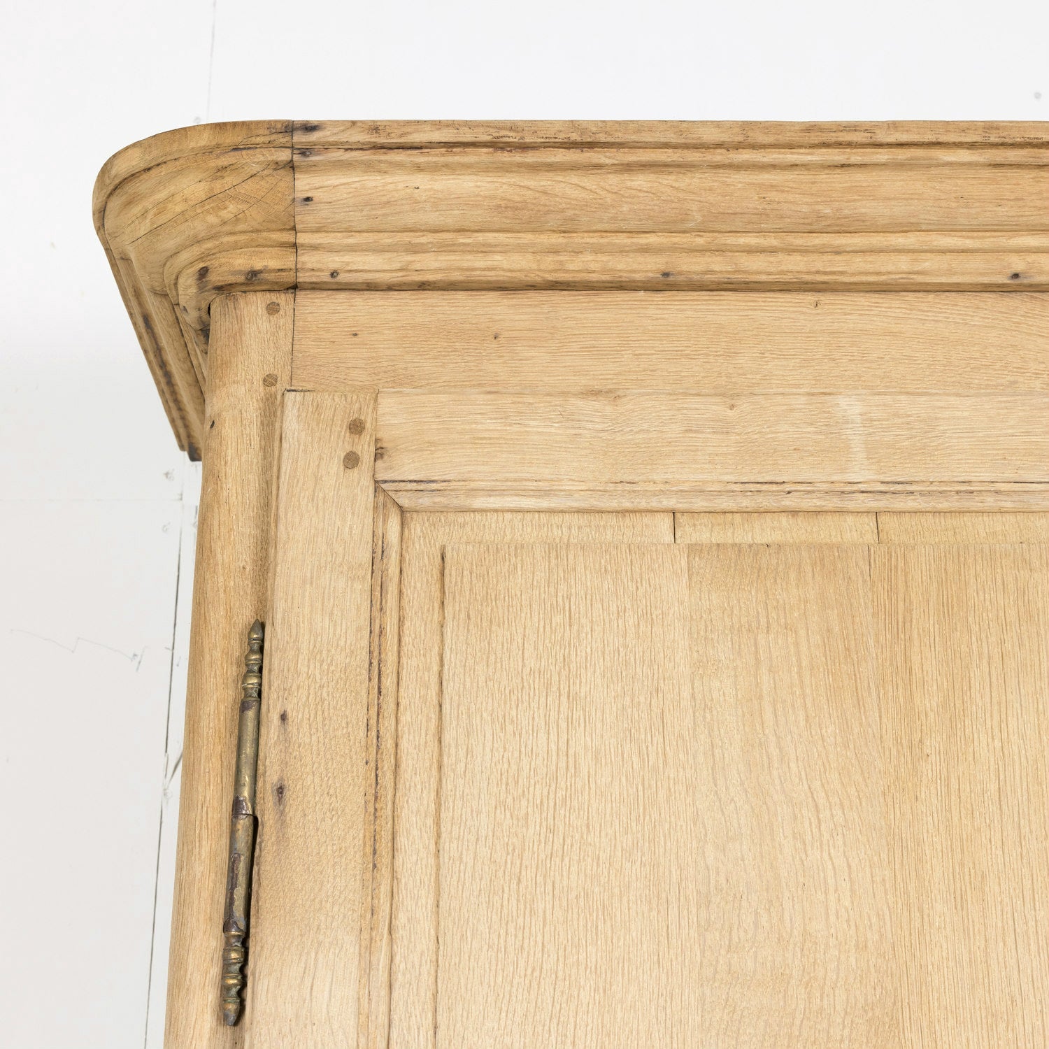 Late 18th Century Louis XV-Louis XVI Transition Period Bleached Oak Buffet Deux Corps