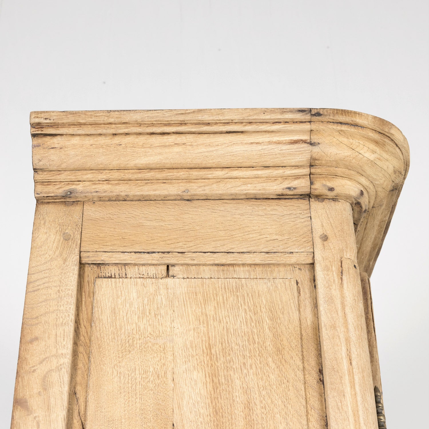 Late 18th Century Louis XV-Louis XVI Transition Period Bleached Oak Buffet Deux Corps