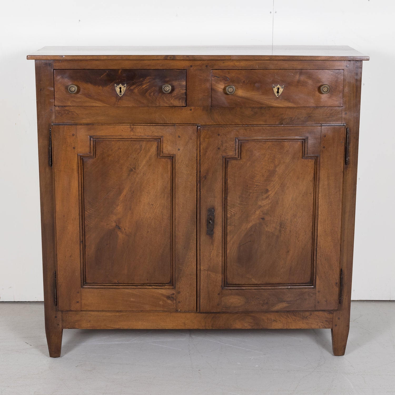SOLD Period 18th Century Louis XVI Country French Buffet d'Appui, Solid Walnut from Lyon