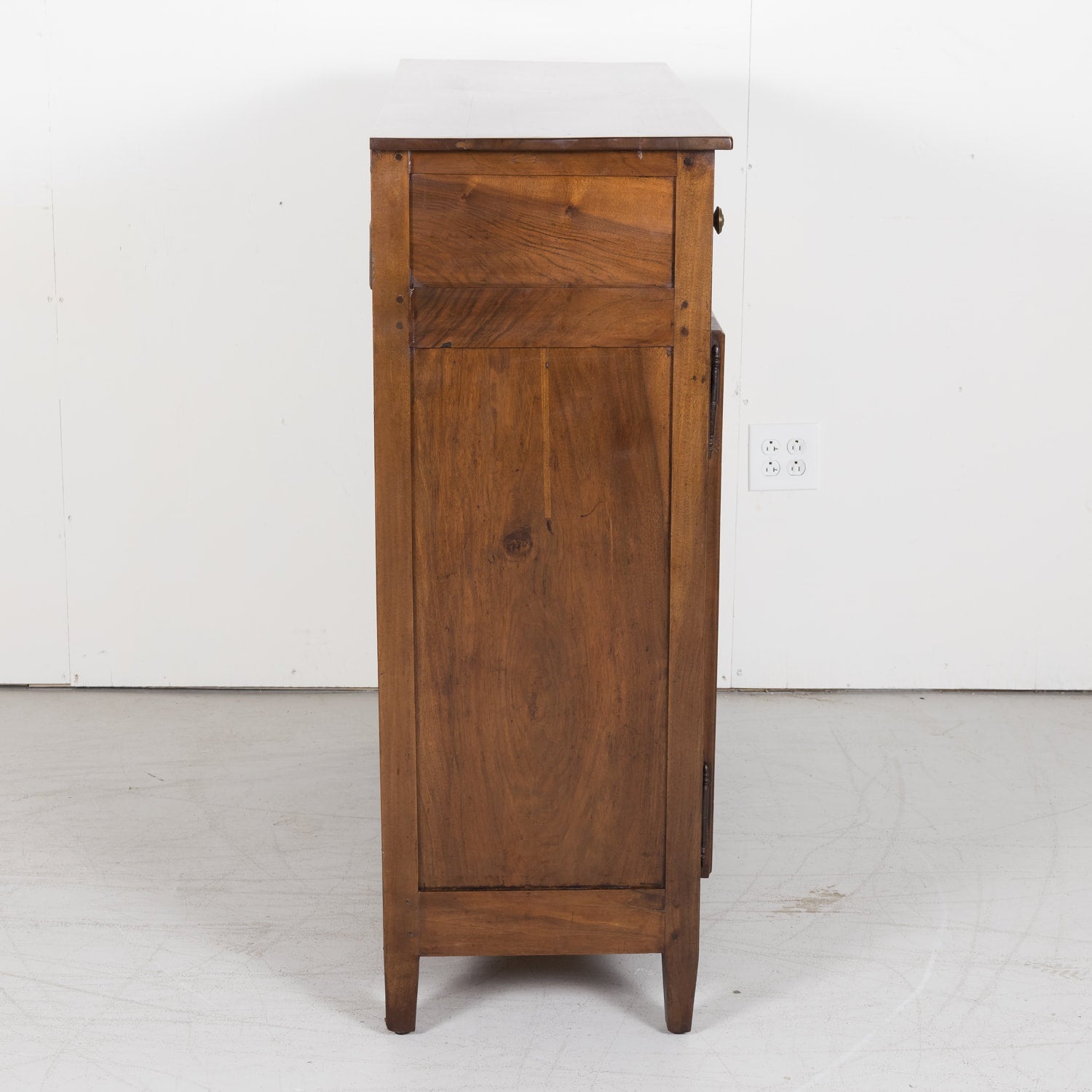 SOLD Period 18th Century Louis XVI Country French Buffet d'Appui, Solid Walnut from Lyon