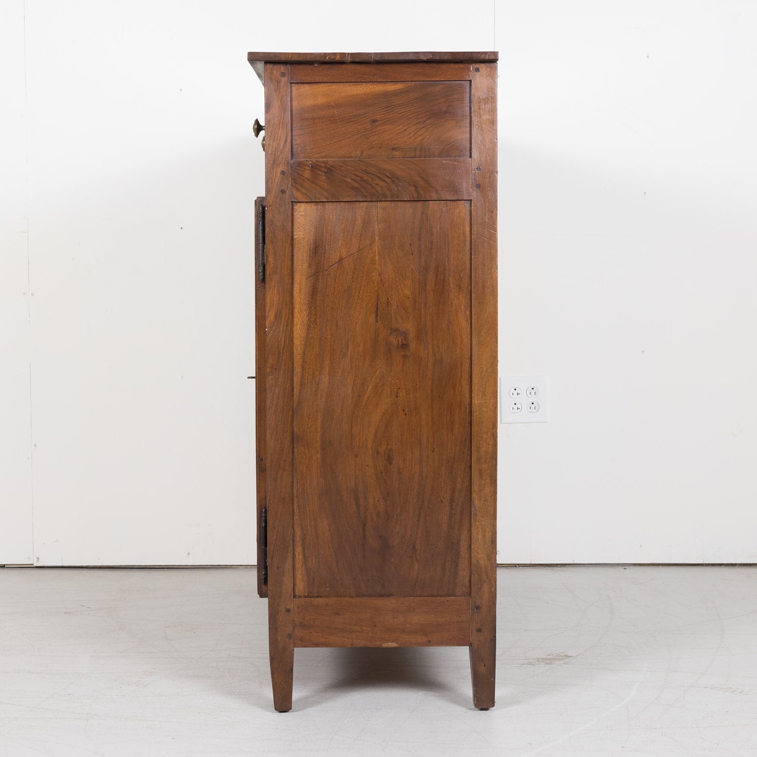 SOLD Period 18th Century Louis XVI Country French Buffet d'Appui, Solid Walnut from Lyon