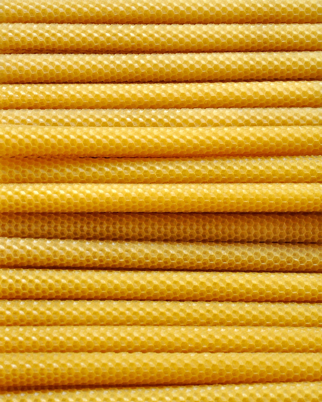 Lucienne Hand Rolled French Beeswax Alter Candles from Provence, Box of 9  