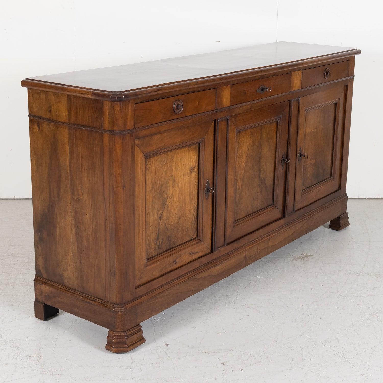 SOLD French Louis Philippe Enfilade Buffet made of Walnut from South of France