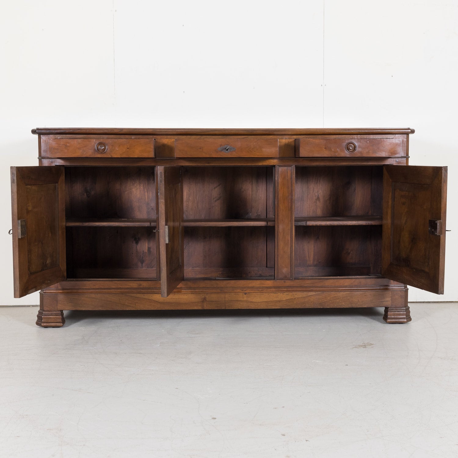 SOLD French Louis Philippe Enfilade Buffet made of Walnut from South of France