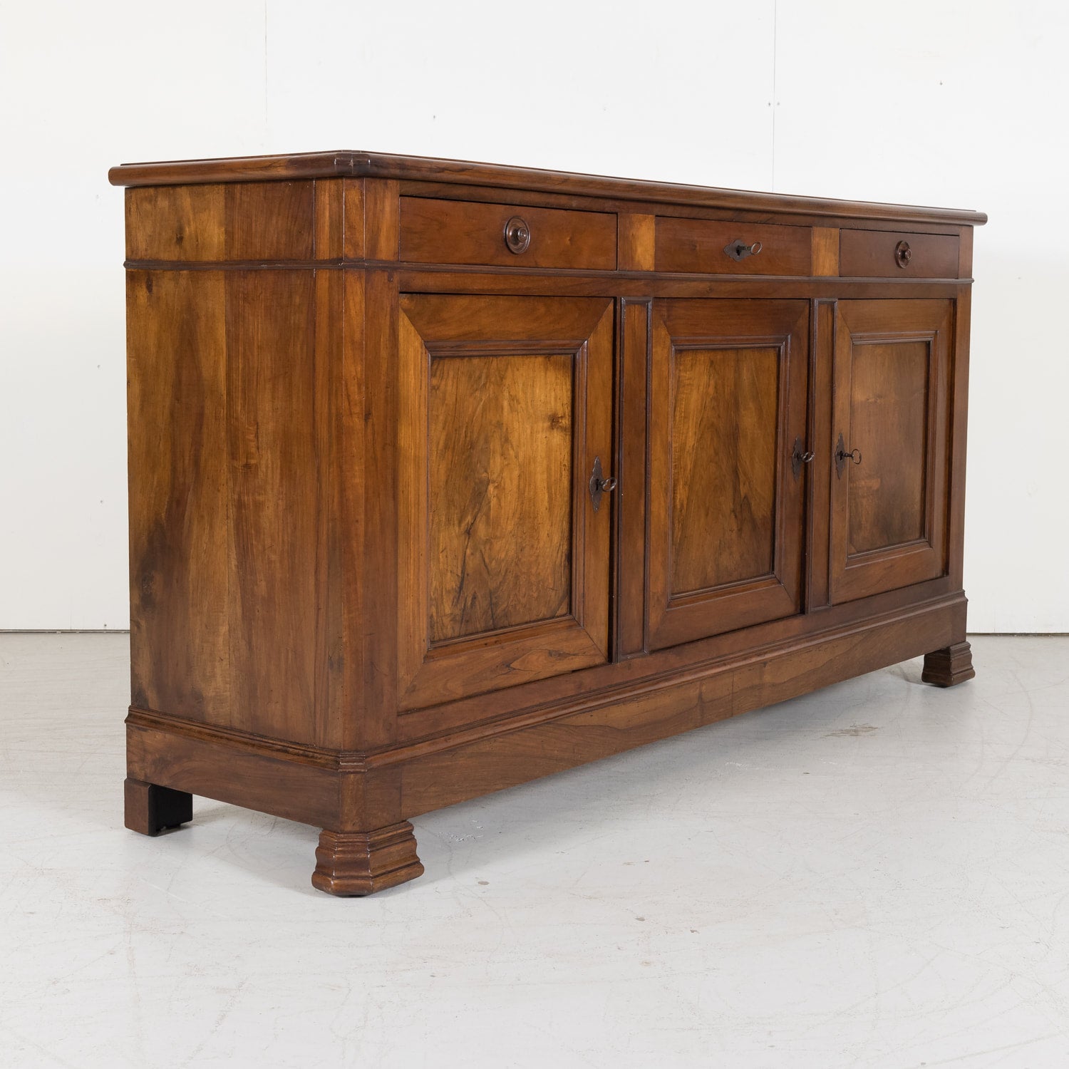 SOLD French Louis Philippe Enfilade Buffet made of Walnut from South of France
